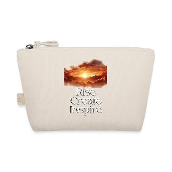 Rise Create Inspire Sunset Motivation - Organic Pouch - nature - Front