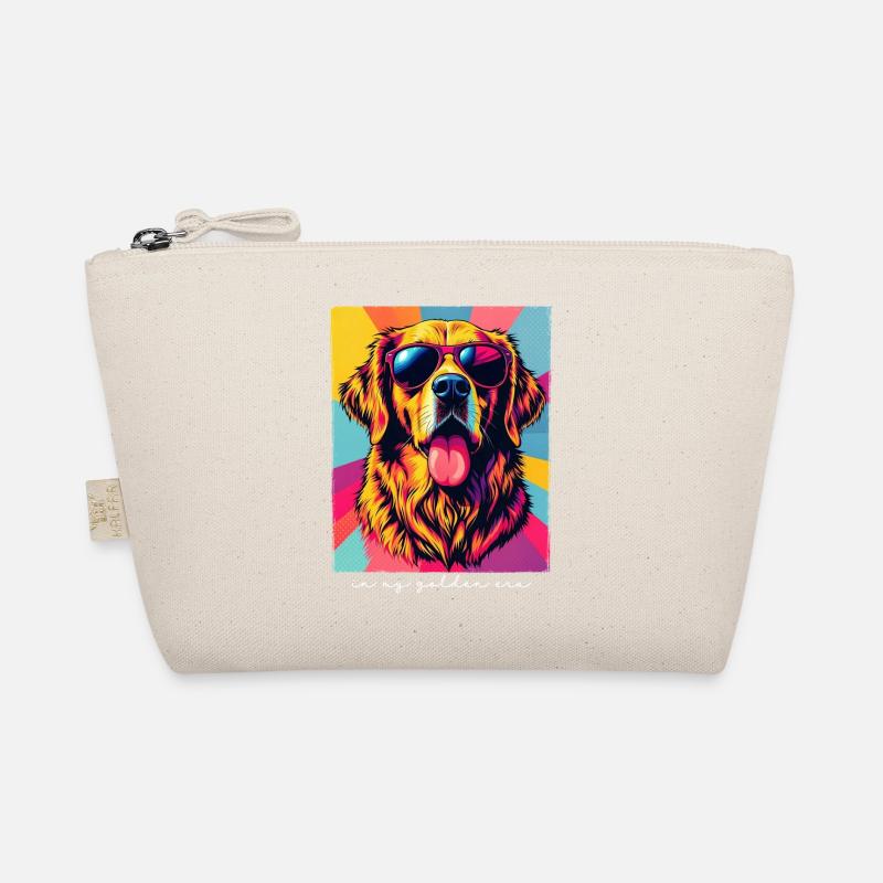 Golden Retriever Pop Art à mon époque dorée Trousse biologique