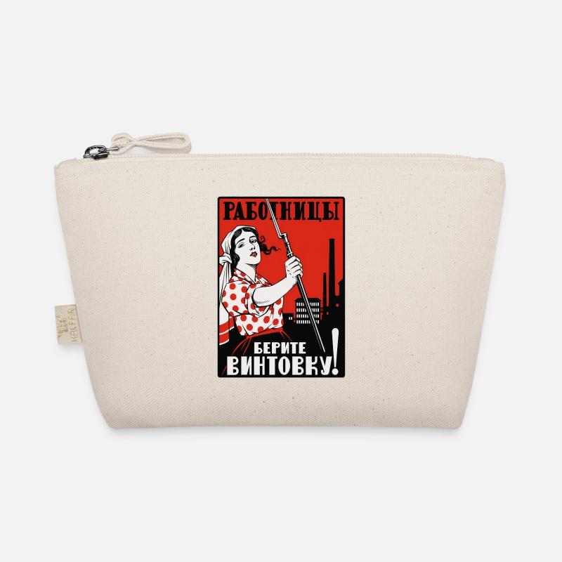 Worker with Rifle Poster Organic Pouch
