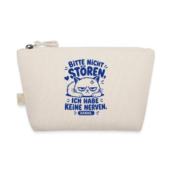 Bitte Nicht Stören Katze Humor - Bio-Täschchen - Natur - Vorne
