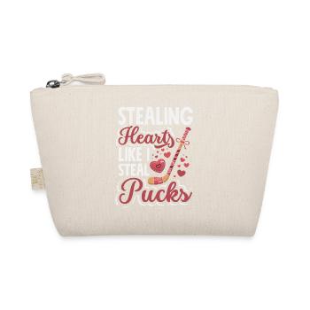 Retro Heart Valentine's Day Design Love - Organic Pouch - nature - Front