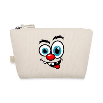 Colorful Clown Caricature - Organic Pouch - nature - Front
