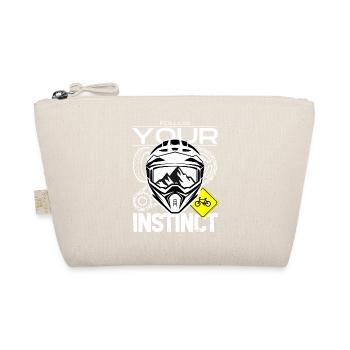 Follow your instincts: mountain MTB - Organic Pouch - nature - Front