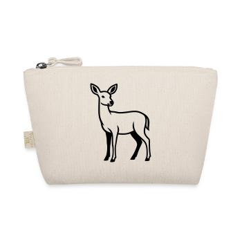 Deer Silhouette Hunter Hunting Club Forester Forest - Organic Pouch - nature - Front