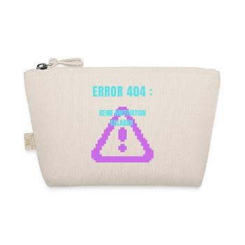 Error 404 Design  - Bio-Täschchen - Natur - Vorne
