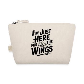 I'm Just Here For The Wings - Organic Pouch - nature - Front