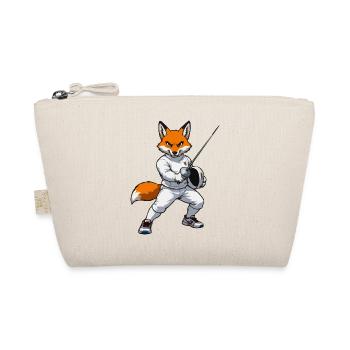Escrimeur renard en costume blanc - Trousse biologique - nature - Devant