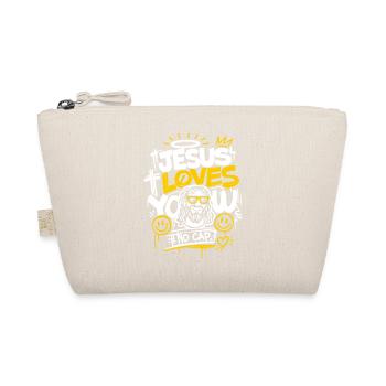 Jésus t’aime Design sans casquette - Trousse biologique - nature - Devant