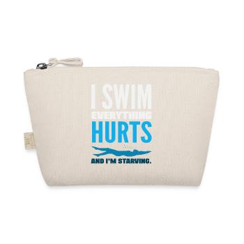 Lustige Schwimmer Sprüche & Schwimmverein Design - Bio-Täschchen - Natur - Vorne