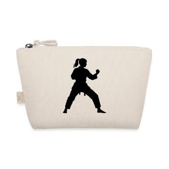 karate_woman - Bio-Täschchen - Natur - Vorne