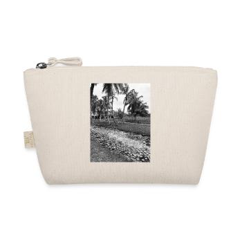 District des palmiers tropicaux en noir et blanc - Trousse biologique - nature - Devant