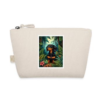 Dachshund Jungle - Organic Pouch - nature - Front