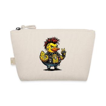 Canard en caoutchouc punk mâle avec crête - Trousse biologique - nature - Devant