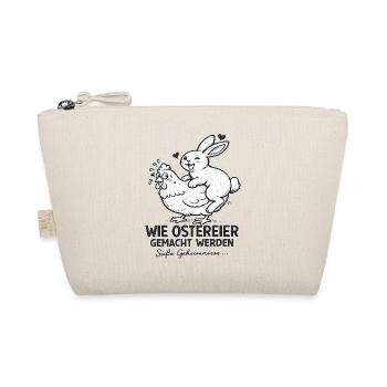 Osterhase und Hühnchen Duo - Bio-Täschchen - Natur - Vorne