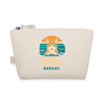 Code Woof Programmeur Répétition Corgi - Trousse biologique - nature - Devant