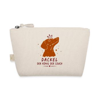 Dackel König der Couch - Bio-Täschchen - Natur - Vorne