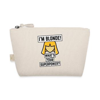 I'm Blonde! What's Your Superpower? (Blonde / NEG) - Organic Pouch - nature - Front