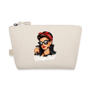 Soul Vintage – Un design stylé de pin-up rockabilly - Trousse biologique - nature - Devant