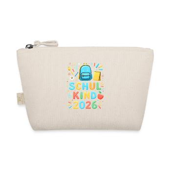 Schulkind 2026 Einschulung 2026 Schulanfang - Bio-Täschchen - Natur - Vorne