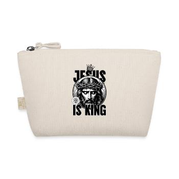 Jesus Is King Crown of Thorns - Organic Pouch - nature - Front