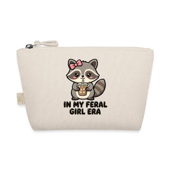 In My Feral Girl Era Waschbär - Bio-Täschchen - Natur - Vorne