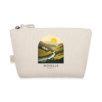 Mosel Germany | Vintage River Valley Poster - Bio-Täschchen - Natur - Vorne