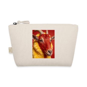 Red goat with yellow fur - Organic Pouch - nature - Front
