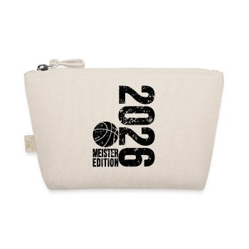 Basketball Meister Edition 2026 in schwarz  - Bio-Täschchen - Natur - Vorne