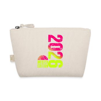 Basketball Meister Edition 2026 in lime pink - Bio-Täschchen - Natur - Vorne