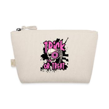 Trick Or Treat Skull Donut Halloween Geschenk - Bio-Täschchen - Natur - Vorne