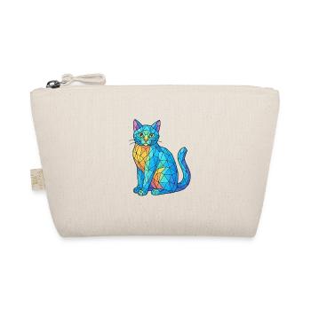 Blaeuliche Kristallkatze - Bio-Täschchen - Natur - Vorne