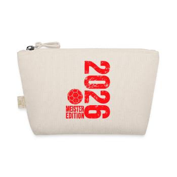 Handball Meister Shirt 2026, red Edition, rot - Bio-Täschchen - Natur - Vorne