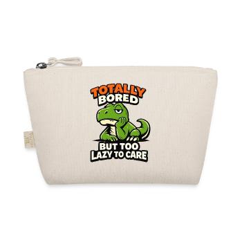 Seriously Bored Dinosaur - Organic Pouch - nature - Front