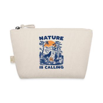 Hiking - Nature is Calling - Organic Pouch - nature - Front