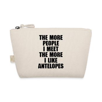 Antelope Saying Humor - Organic Pouch - nature - Front