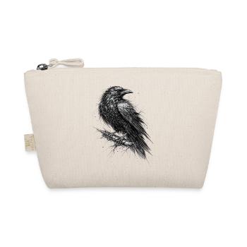 Raven Sketch Gothic Graphic - Organic Pouch - nature - Front