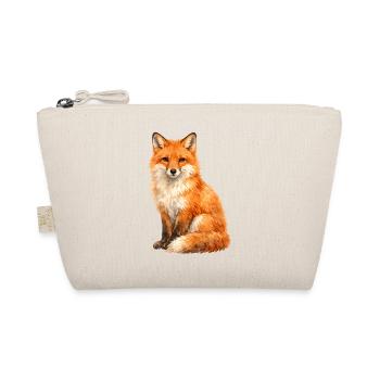 Watercolor Fox in the Forest - Organic Pouch - nature - Front