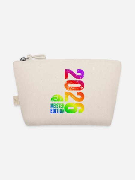 Volleyball Meister Shirt 2026, regenbogen Tasche - Bio-Täschchen - Natur