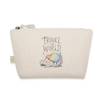 Travel around the world with a colorful bird - Organic Pouch - nature - Front