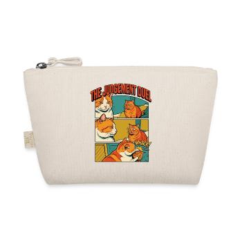 Funny Orange Cats Duel Comic - Organic Pouch - nature - Front