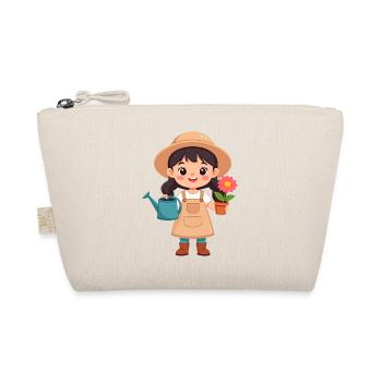 Kawaii Gardener – Cute Nature Heroine Art - Organic Pouch - nature - Front
