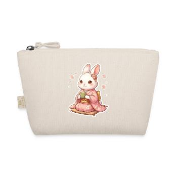 Weißer Hase - Bio-Täschchen - Natur - Vorne