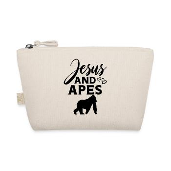 Jesus Affe Spruch - Bio-Täschchen - Natur - Vorne