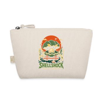 Shellshock – Riesenmuschel Monster mit Perle - Bio-Täschchen - Natur - Vorne