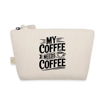 Mein Kaffee braucht Kaffee - Bio-Täschchen - Natur - Vorne