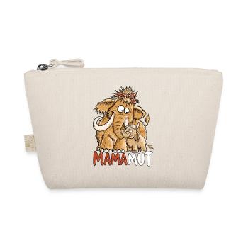 Mamamut Mammut Mama | Lustiges Mama Geschenk - Bio-Täschchen - Natur - Vorne