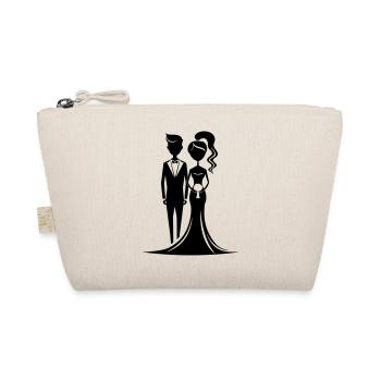 Hochzeitspaar - Bio-Täschchen - Natur - Vorne