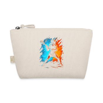 Lacrosse Spieler Damen Lacrosse Mädchen Kinder - Bio-Täschchen - Natur - Vorne