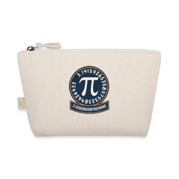 Pi Kreis Emblem Ziffernband - Bio-Täschchen - Natur - Vorne