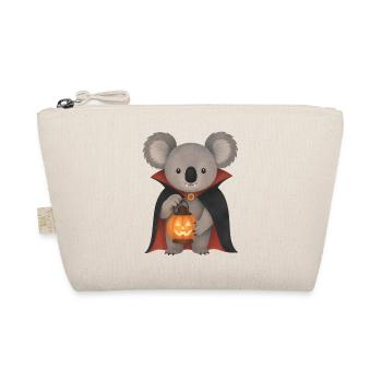 Vampirkoala und Kürbislaterne - Bio-Täschchen - Natur - Vorne